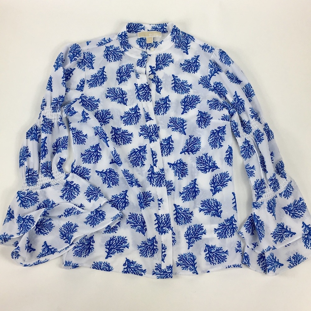 Micheal Kors Flared Sleeves Blouse